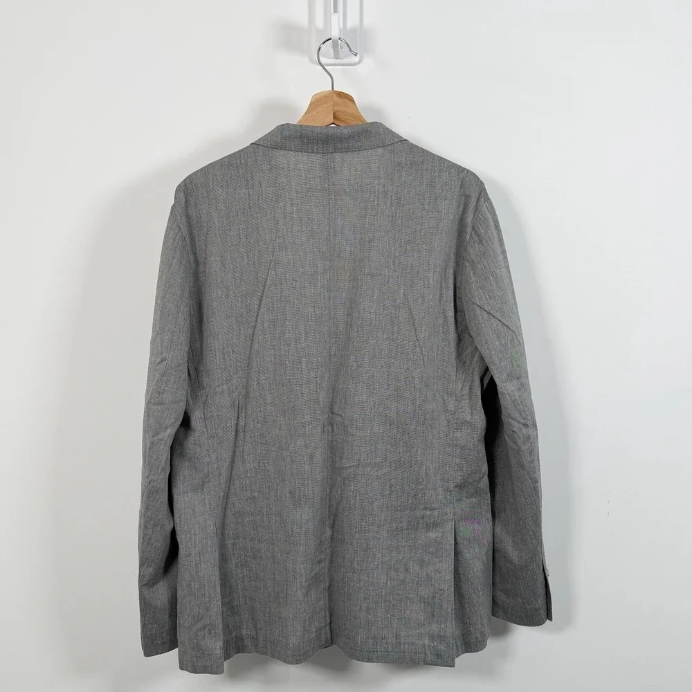 J.Crew Ludlow Blazer Men 42S Gray Somelos Unstructured Cotton Stretch Sport Coat